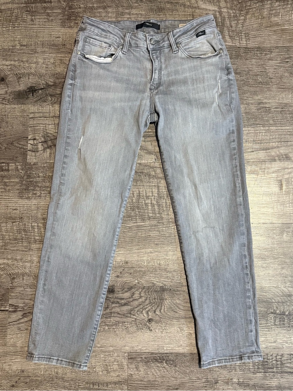 Mavi Emma Jeans Women’s 28 Petite Gray Slim Boyfriend